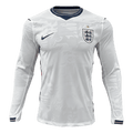 England Home World Cup 2026 Long Sleeve Jersey White Men's