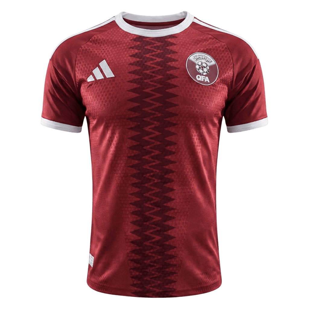 Qatar Home World Cup 2026 Jersey Player's Version Dark Red Men's