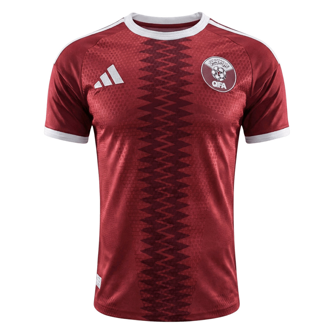 Qatar Home World Cup 2026 Jersey Player's Version Dark Red Men's