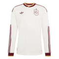 Spain Away World Cup 2026 Long Sleeve Jersey White Men's