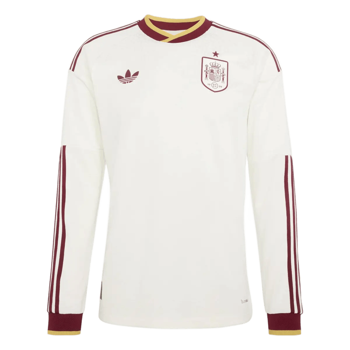 Spain Away World Cup 2026 Long Sleeve Jersey White Men's
