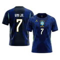 Brazil VINI JR. #7 Away World Cup 2026 Jersey Blue & Black Men's