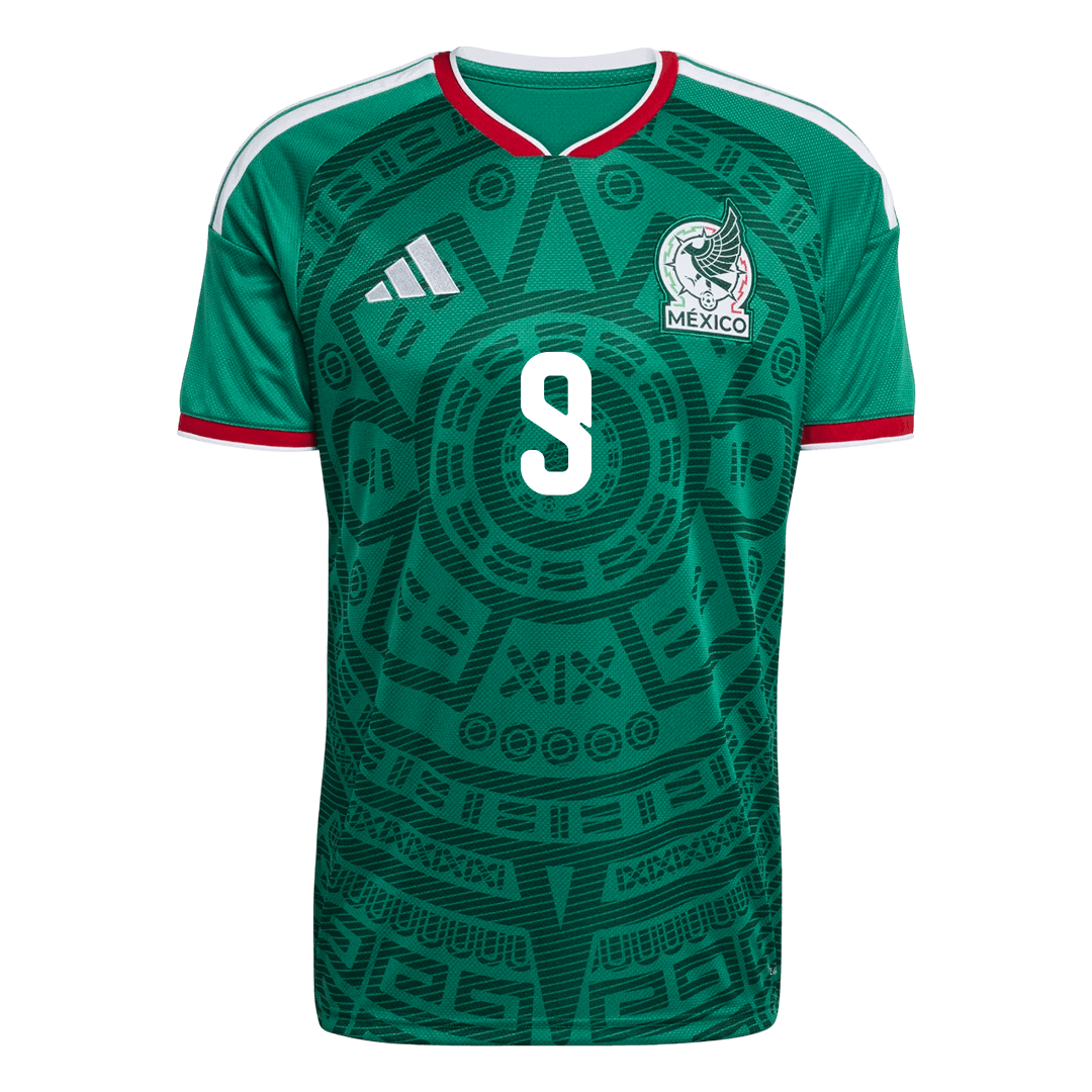 Mexico RAÚL #9 Home World Cup 2026 Jersey Green Men's