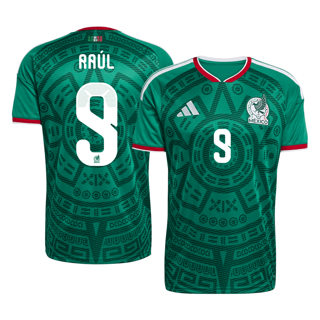 Mexico RAÚL #9 Home World Cup 2026 Jersey Green Men's