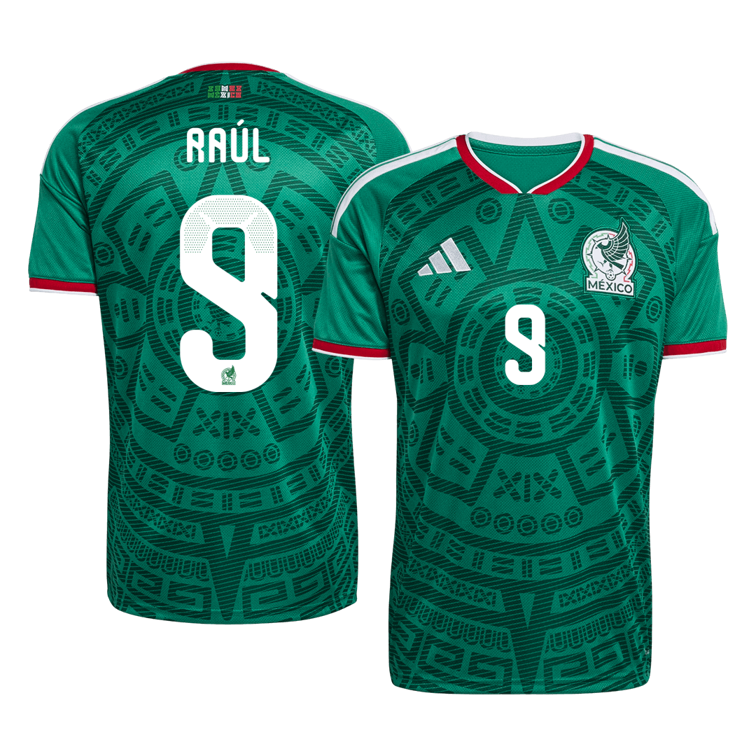 Mexico RAÚL #9 Home World Cup 2026 Jersey Green Men's