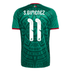 Mexico S.GIMENEZ #11 Home World Cup 2026 Jersey Green Men's