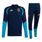 Spain World Cup 2026 Quarter Zip Tracksuit Navy Blue Men's