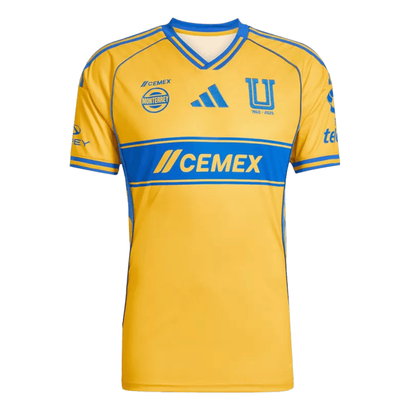 Tigres UANL Home 2025/26 Jersey Yellow Men's