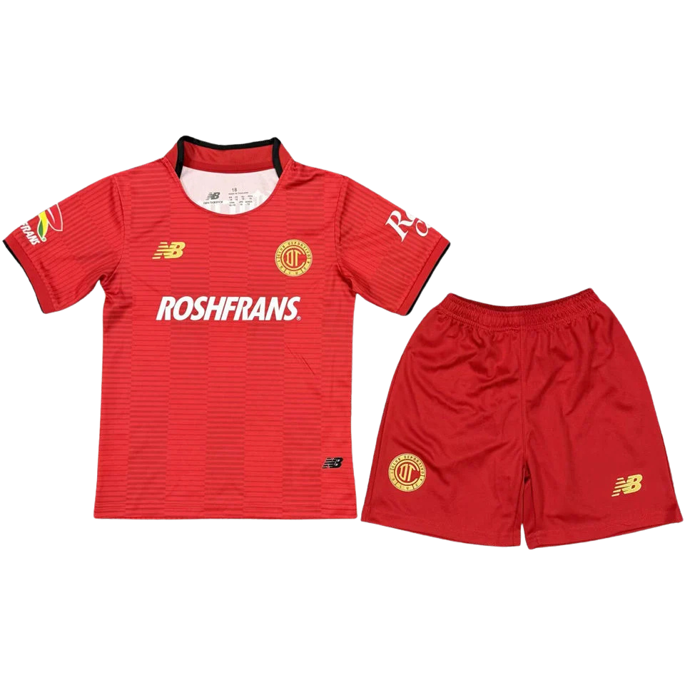 Toluca Home 2025/26 Kit Red Kids