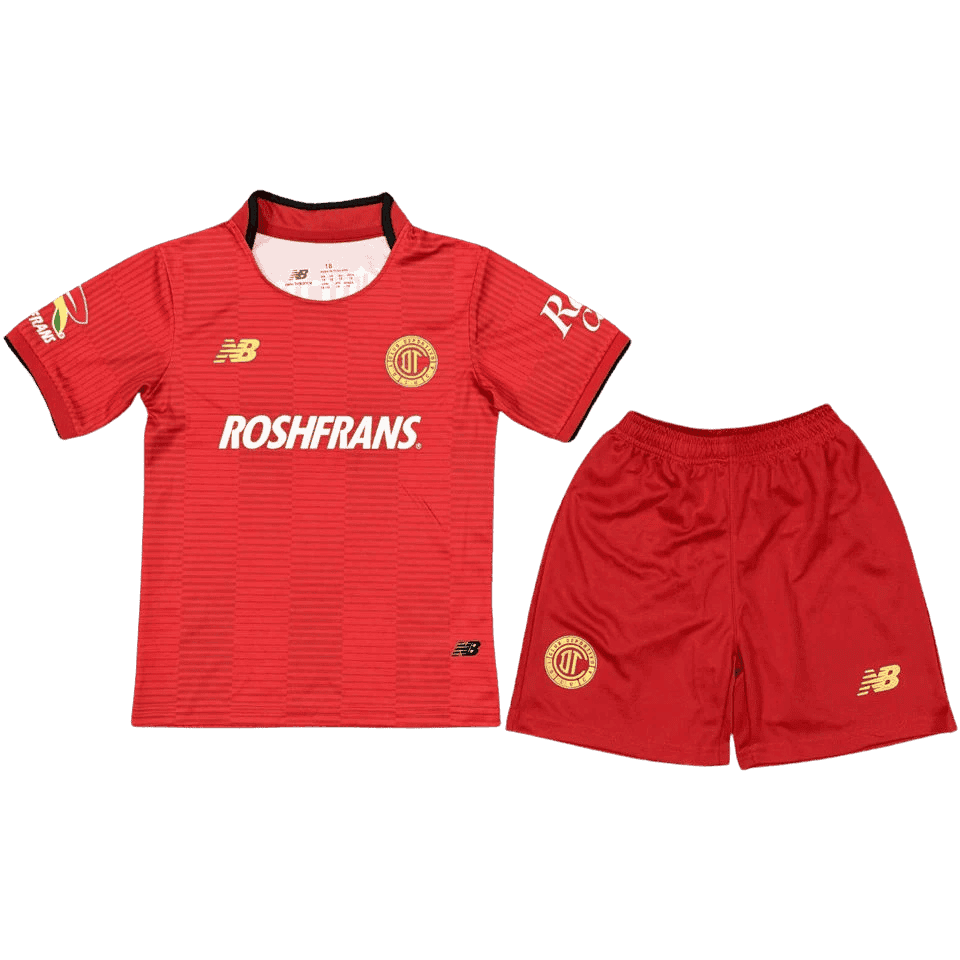 Toluca Home 2025/26 Kit Red Kids