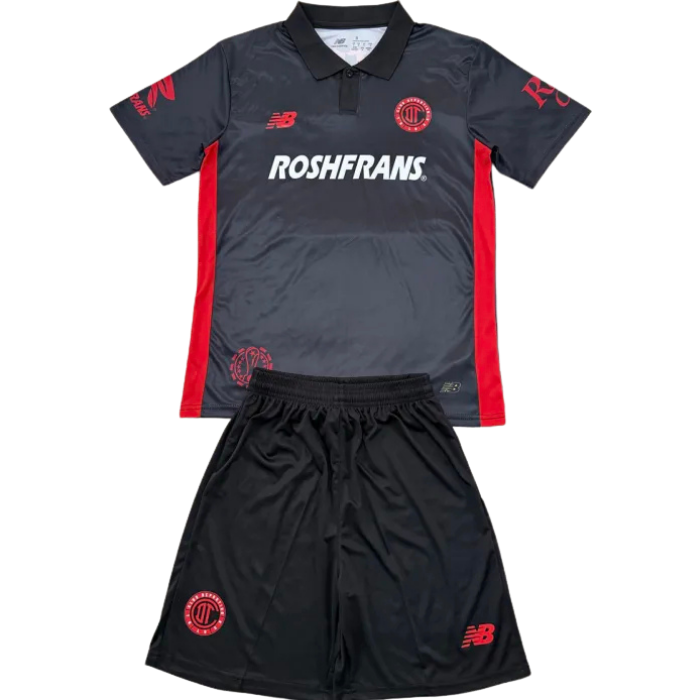 Toluca Third 2025/26 Kit Black Kids