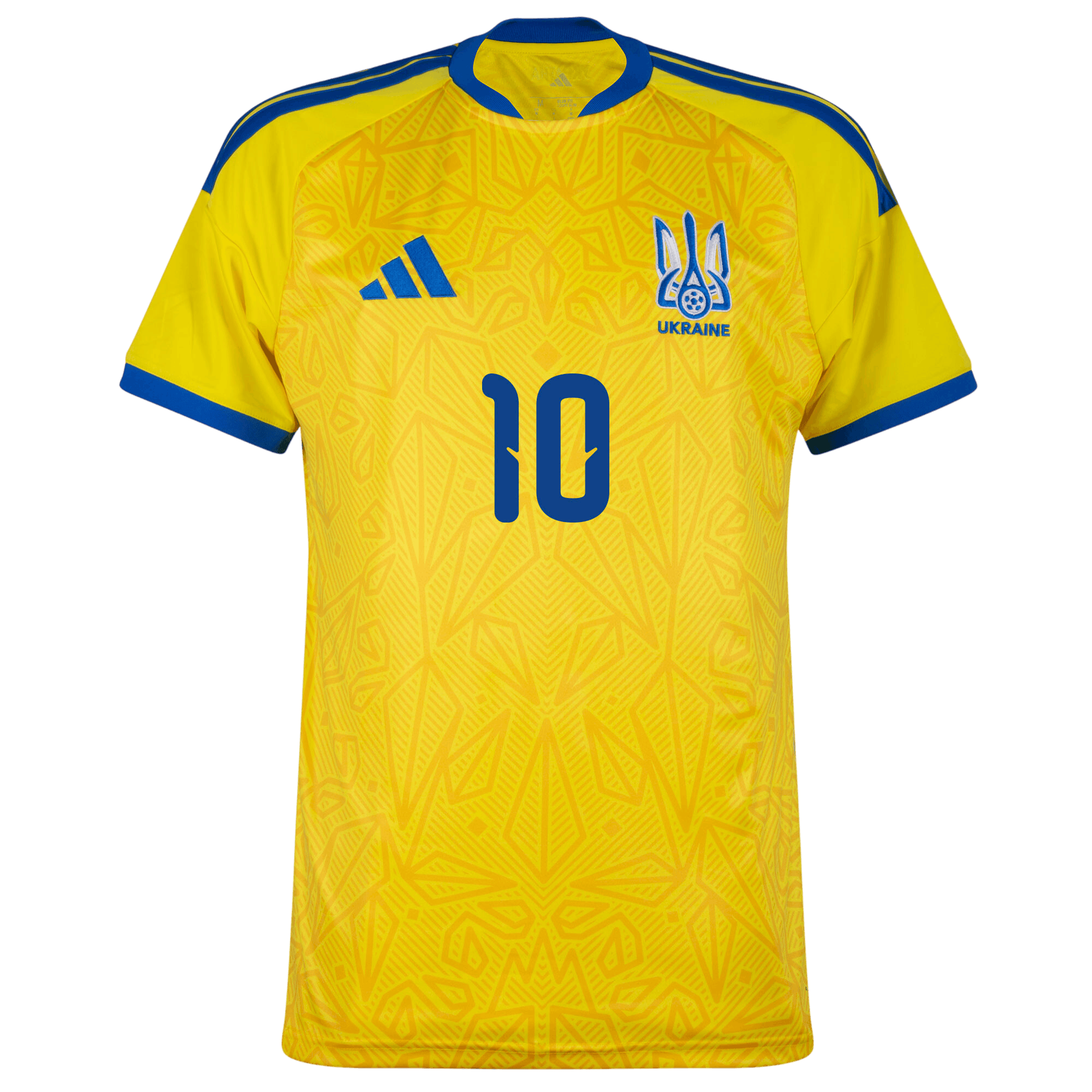 Ukraine SHAPARENKO #10 Home World Cup 2026 Jersey Yellow Men's