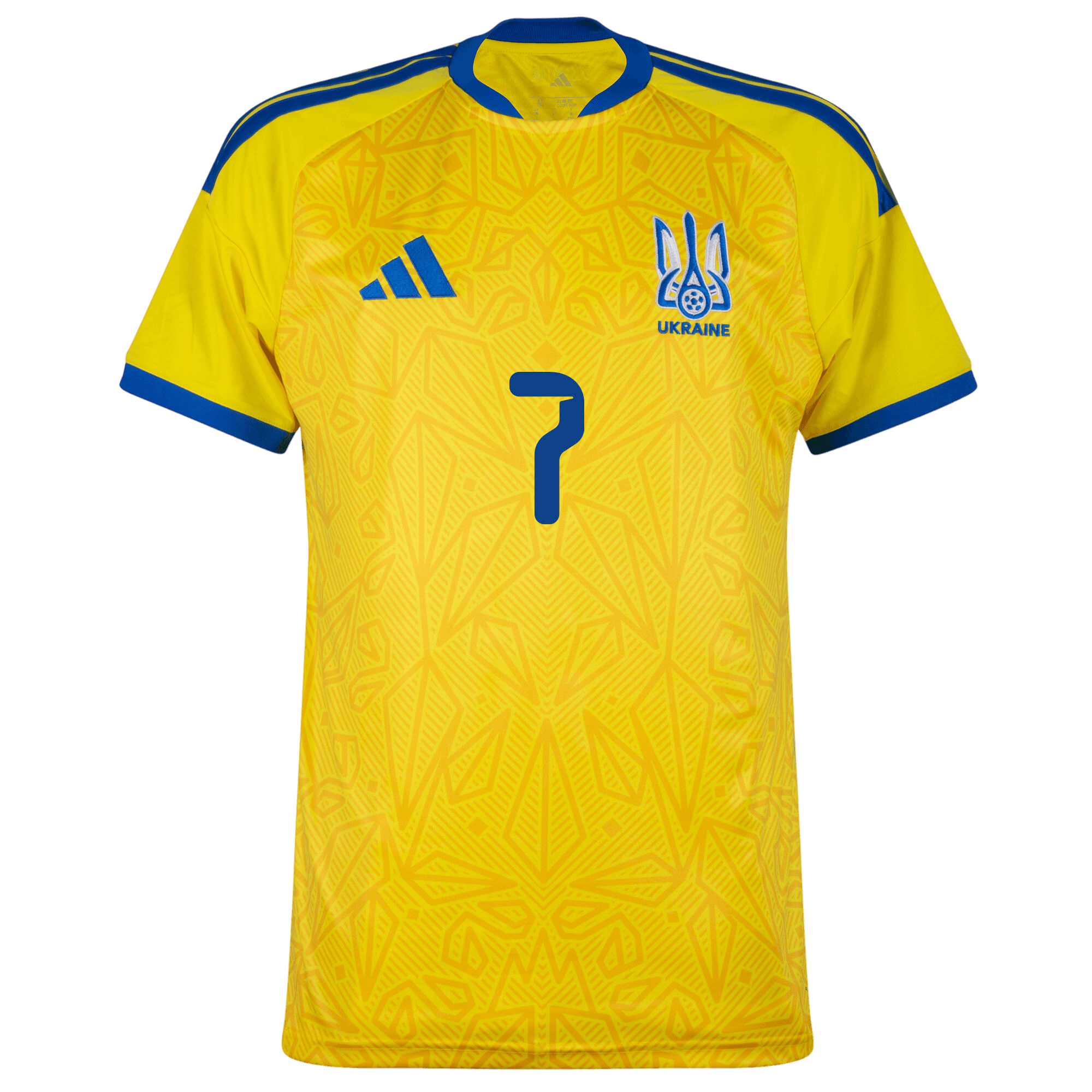 Ukraine SHEVCHENKO #7 Home World Cup 2026 Jersey Yellow Men's