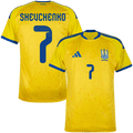 Ukraine SHEVCHENKO #7 Home World Cup 2026 Jersey Yellow Men's