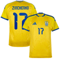 Ukraine ZINCHENKO #17 Home World Cup 2026 Jersey Yellow Men's