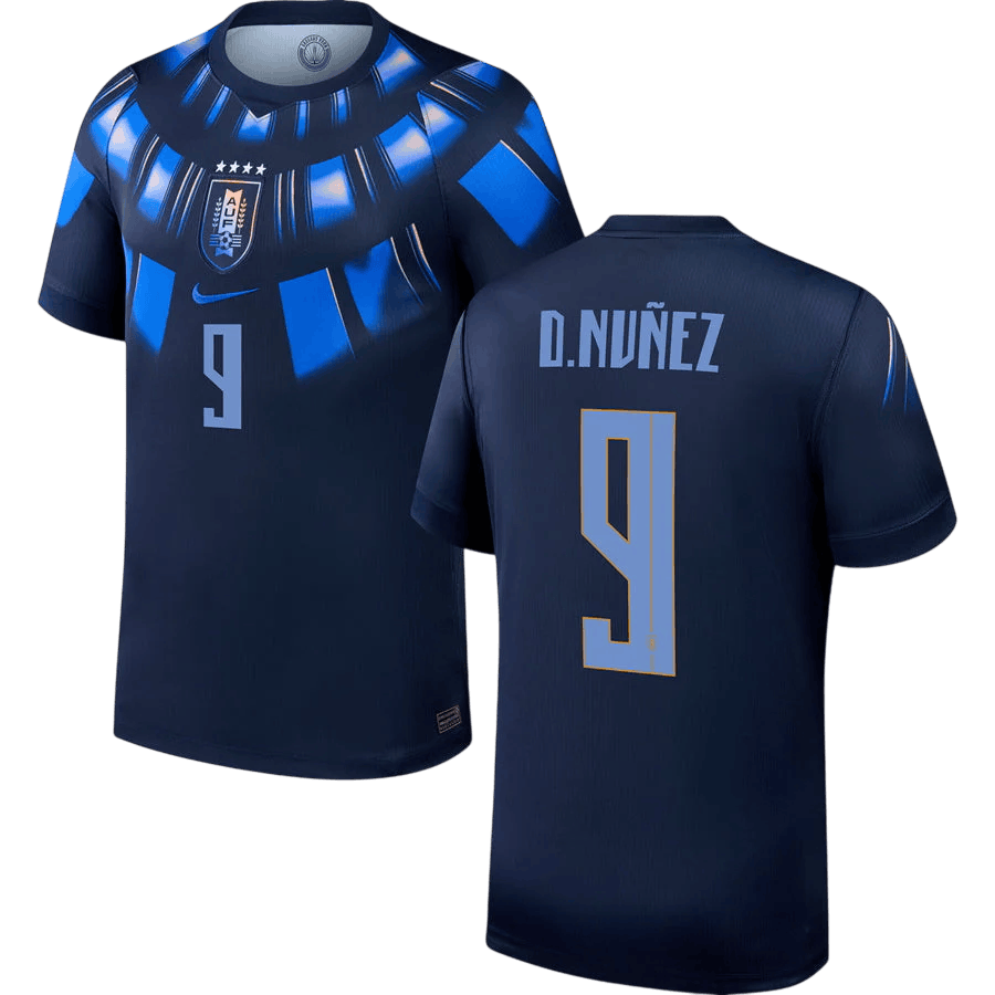 Uruguay D. NUNEZ #9 Away World Cup 2026 Jersey Dark Blue Men's