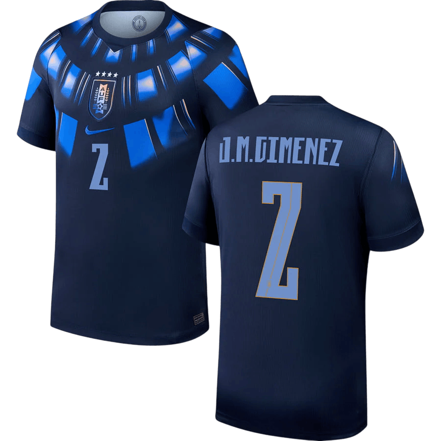 Uruguay J.M. GIMENEZ #2 Away World Cup 2026 Jersey Dark Blue Men's