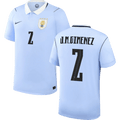 Uruguay J.M. GIMENEZ #2 Home World Cup 2026 Jersey Light Blue Men's