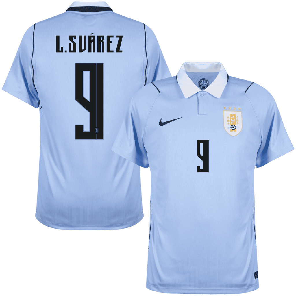 Uruguay L. SUAREZ #9 Home World Cup 2026 Jersey Light Blue Men's