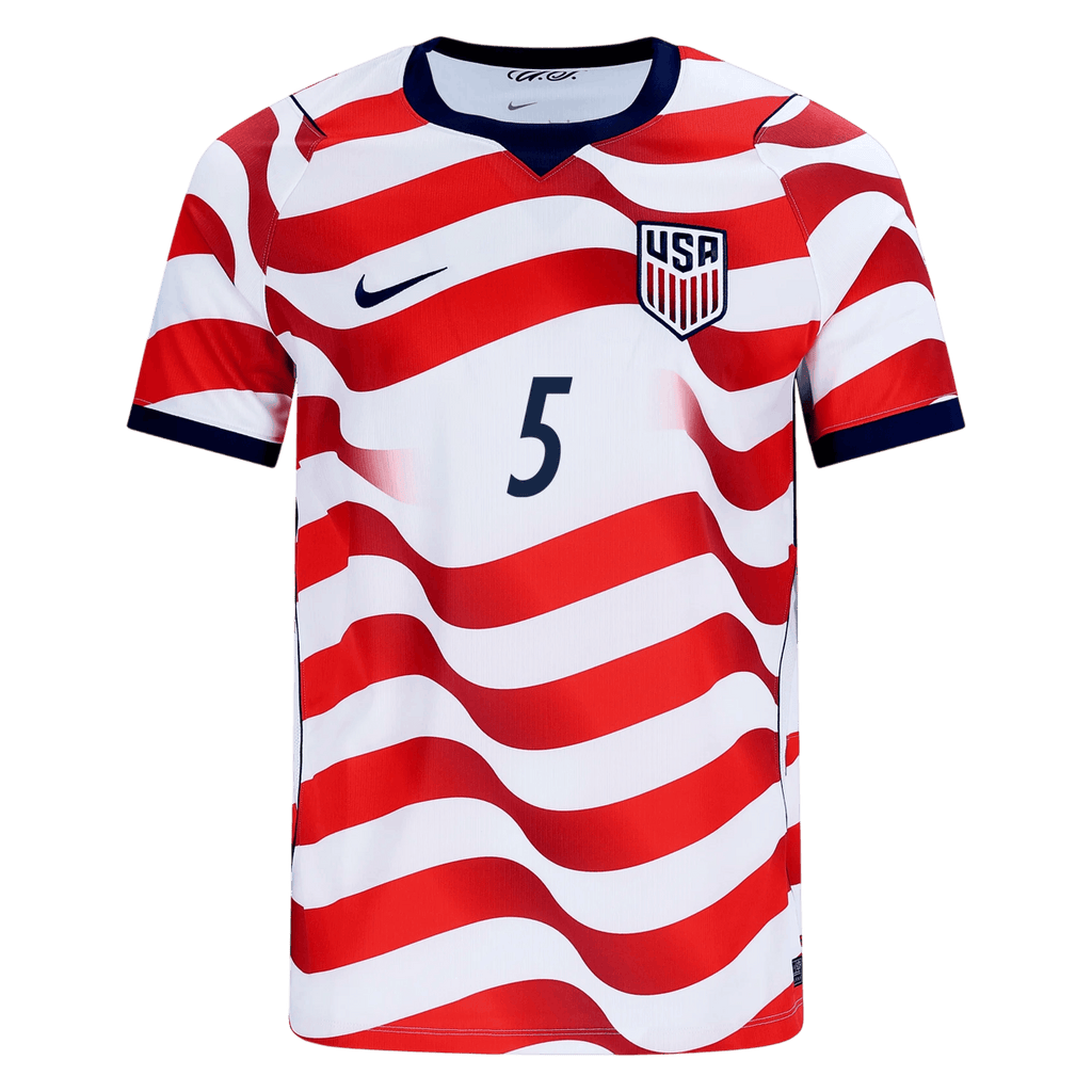 USA A. ROBINSON #5 Home World Cup 2026 Jersey Red & White Men's