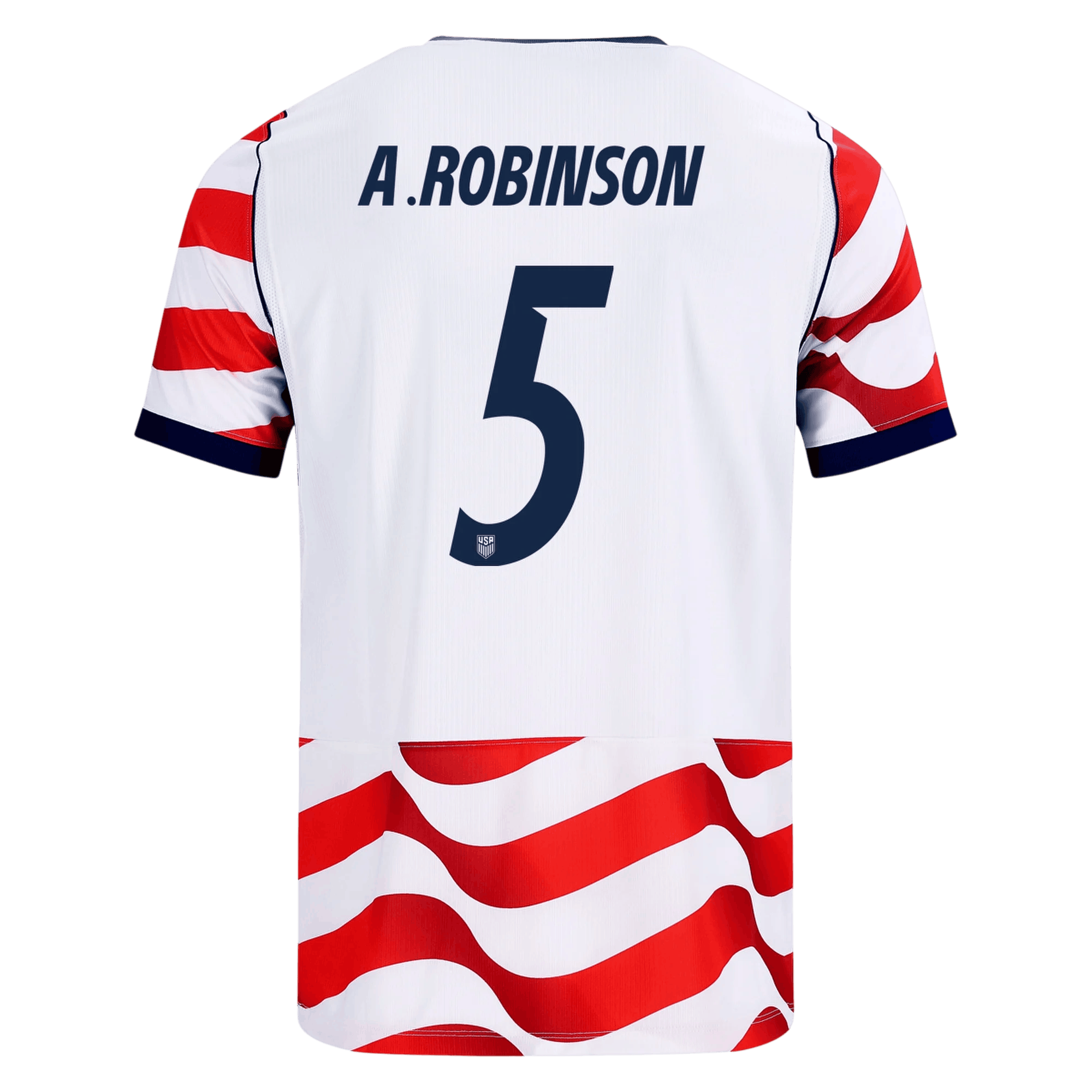 USA A. ROBINSON #5 Home World Cup 2026 Jersey Red & White Men's