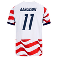 USA AARONSON #11 Home World Cup 2026 Jersey Red & White Men's