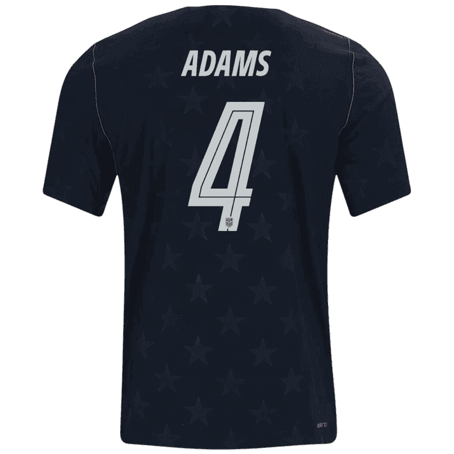 USA ADAMS #4 Away World Cup 2026 Jersey Black Men's