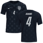 USA ADAMS #4 Away World Cup 2026 Jersey Black Men's