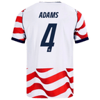 USA ADAMS #4 Home World Cup 2026 Jersey Red & White Men's
