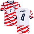 USA ADAMS #4 Home World Cup 2026 Jersey Red & White Men's