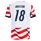 USA ARFSTEN #18 Home World Cup 2026 Jersey Red & White Men's