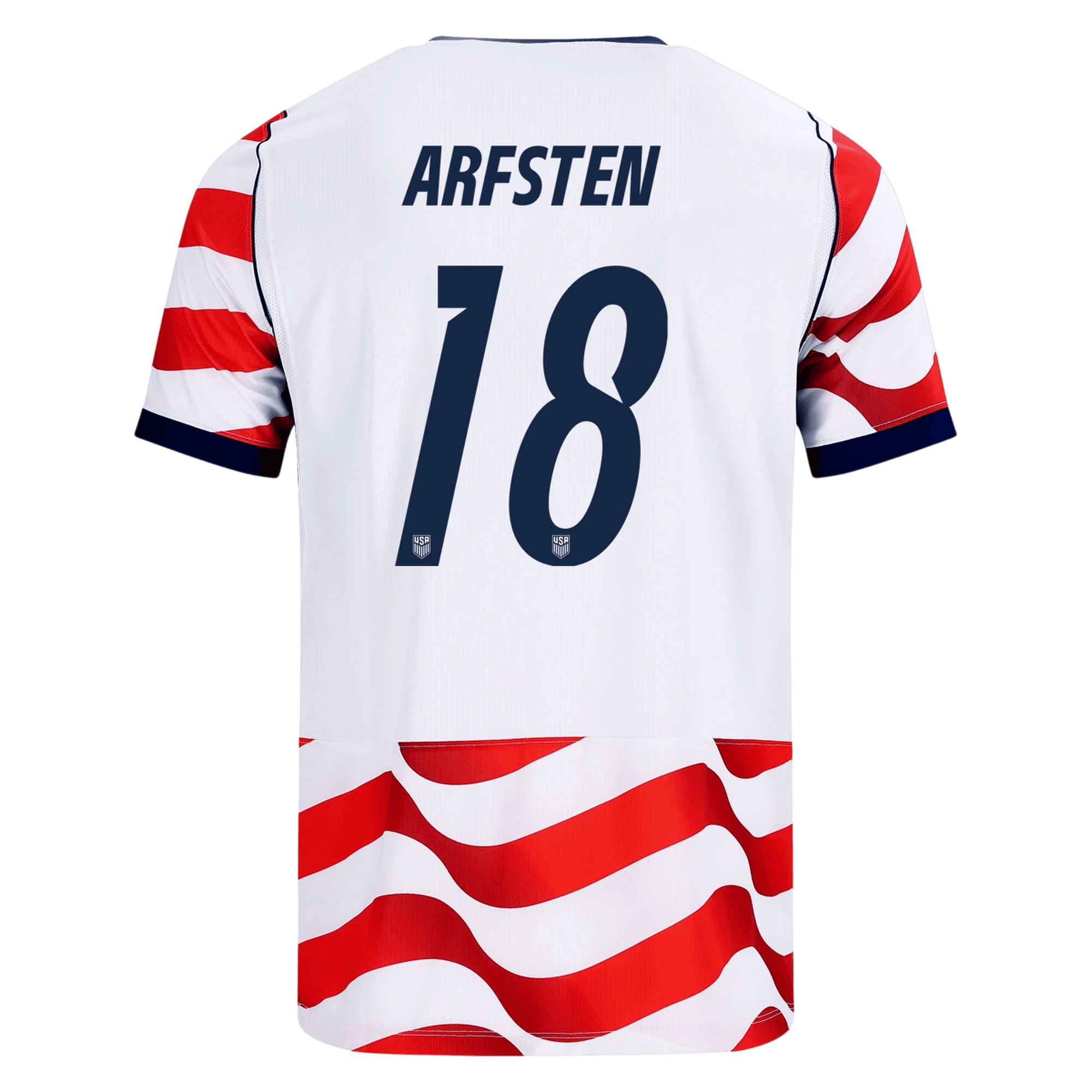 USA ARFSTEN #18 Home World Cup 2026 Jersey Red & White Men's