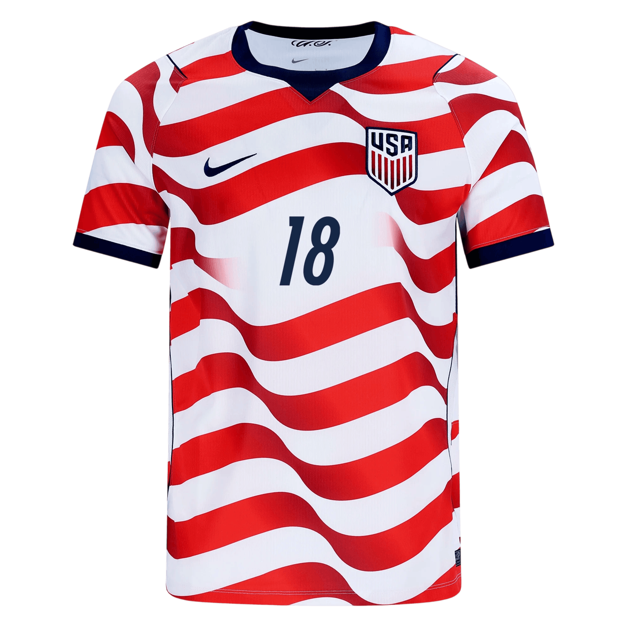 USA ARFSTEN #18 Home World Cup 2026 Jersey Red & White Men's