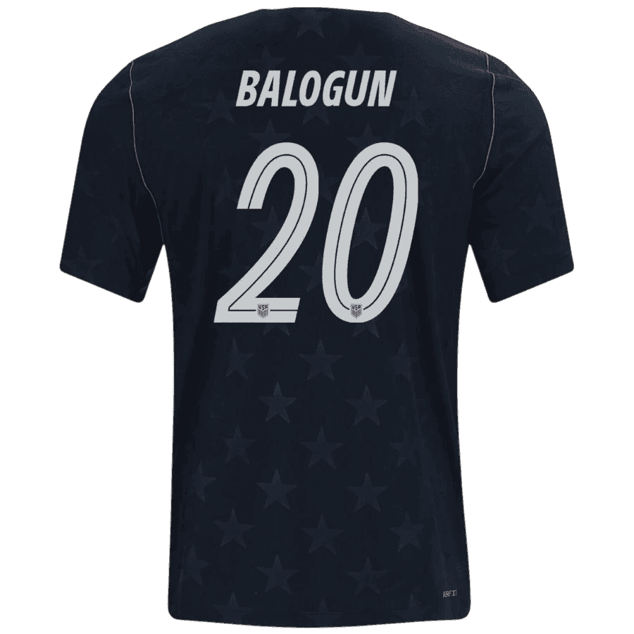 USA BALOGUN #20 Away World Cup 2026 Jersey Black Men's