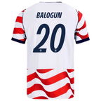 USA BALOGUN #20 Home World Cup 2026 Jersey Red & White Men's
