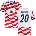 USA BALOGUN #20 Home World Cup 2026 Jersey Red & White Men's