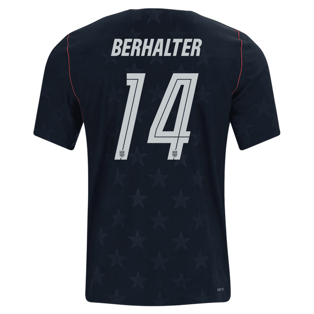 USA BERHALTER #14 Away World Cup 2026 Jersey Black Men's