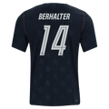 USA BERHALTER #14 Away World Cup 2026 Jersey Black Men's