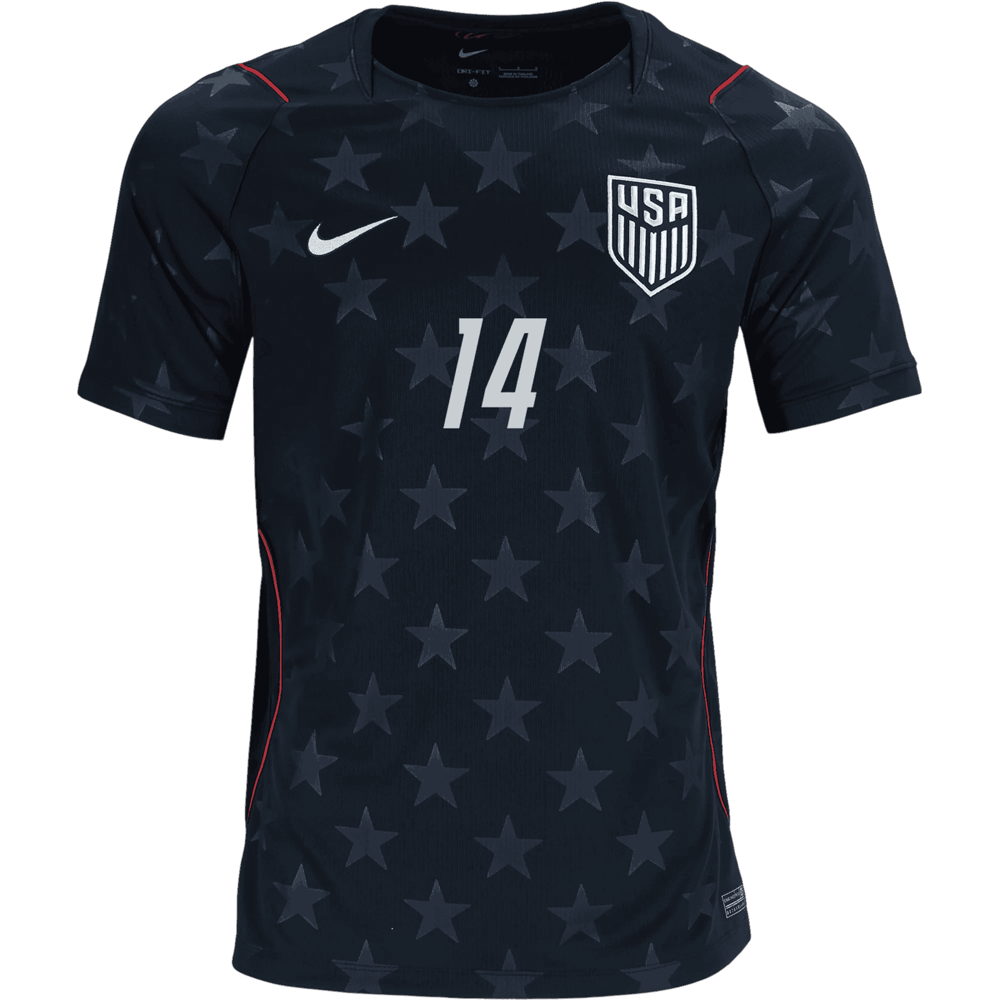 USA BERHALTER #14 Away World Cup 2026 Jersey Black Men's