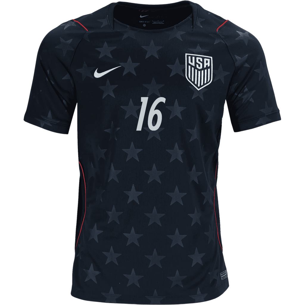 USA FREEMAN #16 Away World Cup 2026 Jersey Black Men's