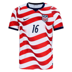 USA FREEMAN #16 Home World Cup 2026 Jersey Red & White Men's