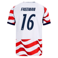USA FREEMAN #16 Home World Cup 2026 Jersey Red & White Men's
