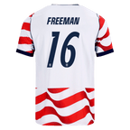 USA FREEMAN #16 Home World Cup 2026 Jersey Red & White Men's