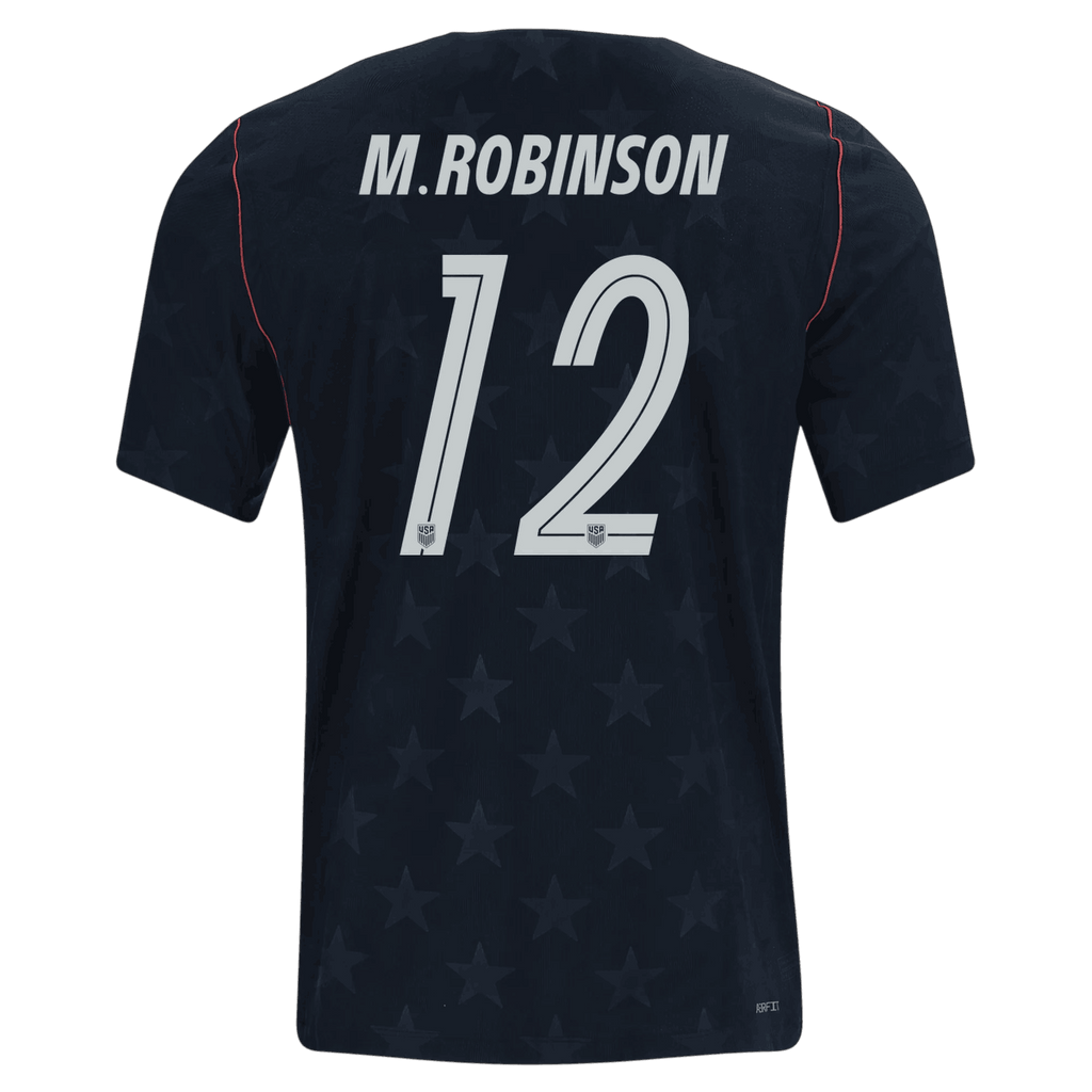 USA M. ROBINSON #12 Away World Cup 2026 Jersey Black Men's