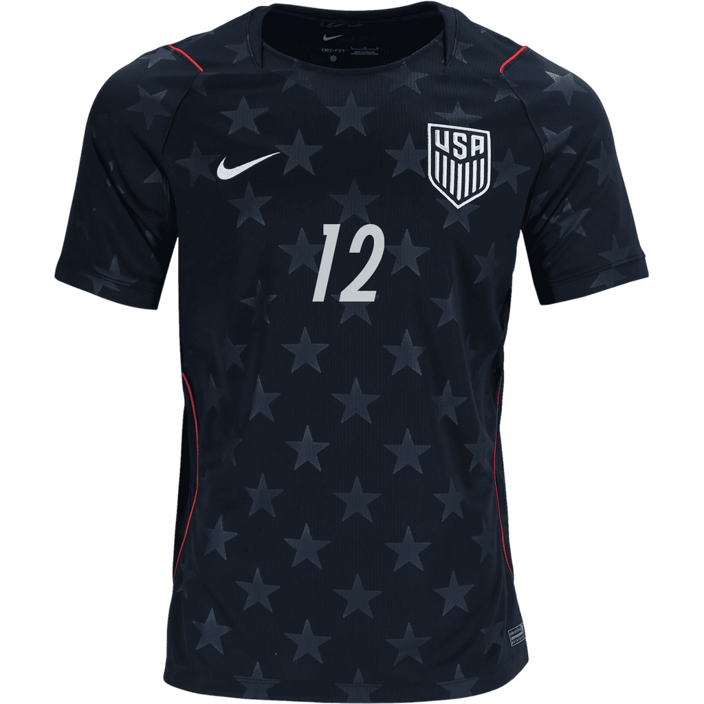 USA M. ROBINSON #12 Away World Cup 2026 Jersey Black Men's