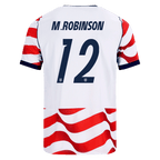 USA M. ROBINSON #12 Home World Cup 2026 Jersey Red & White Men's
