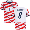 USA McKENNIE #8 Home World Cup 2026 Jersey Red & White Men's