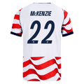 USA McKENZIE #22 Home World Cup 2026 Jersey Red & White Men's
