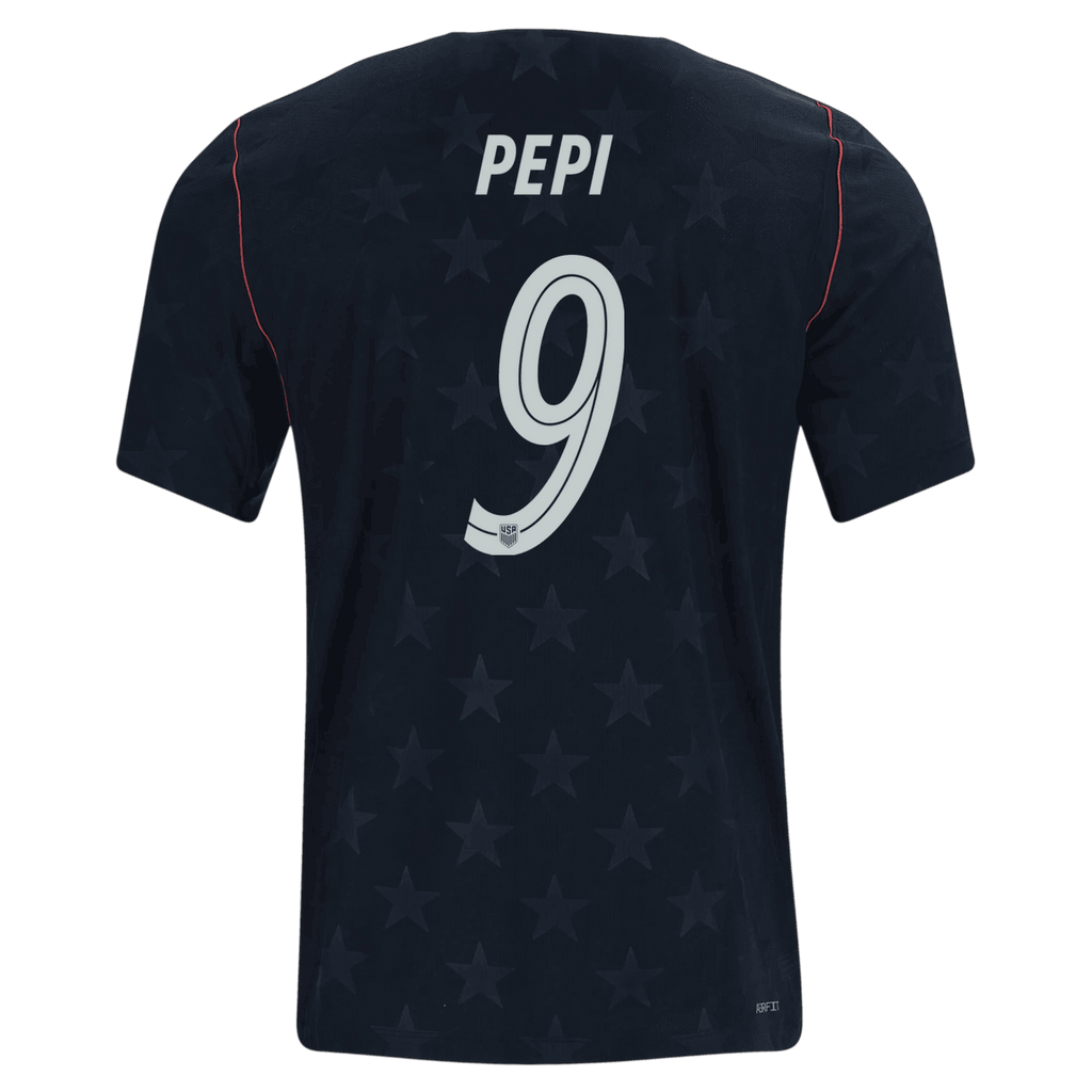 USA PEPI #9 Away World Cup 2026 Jersey Black Men's