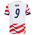 USA PEPI #9 Home World Cup 2026 Jersey Red & White Men's